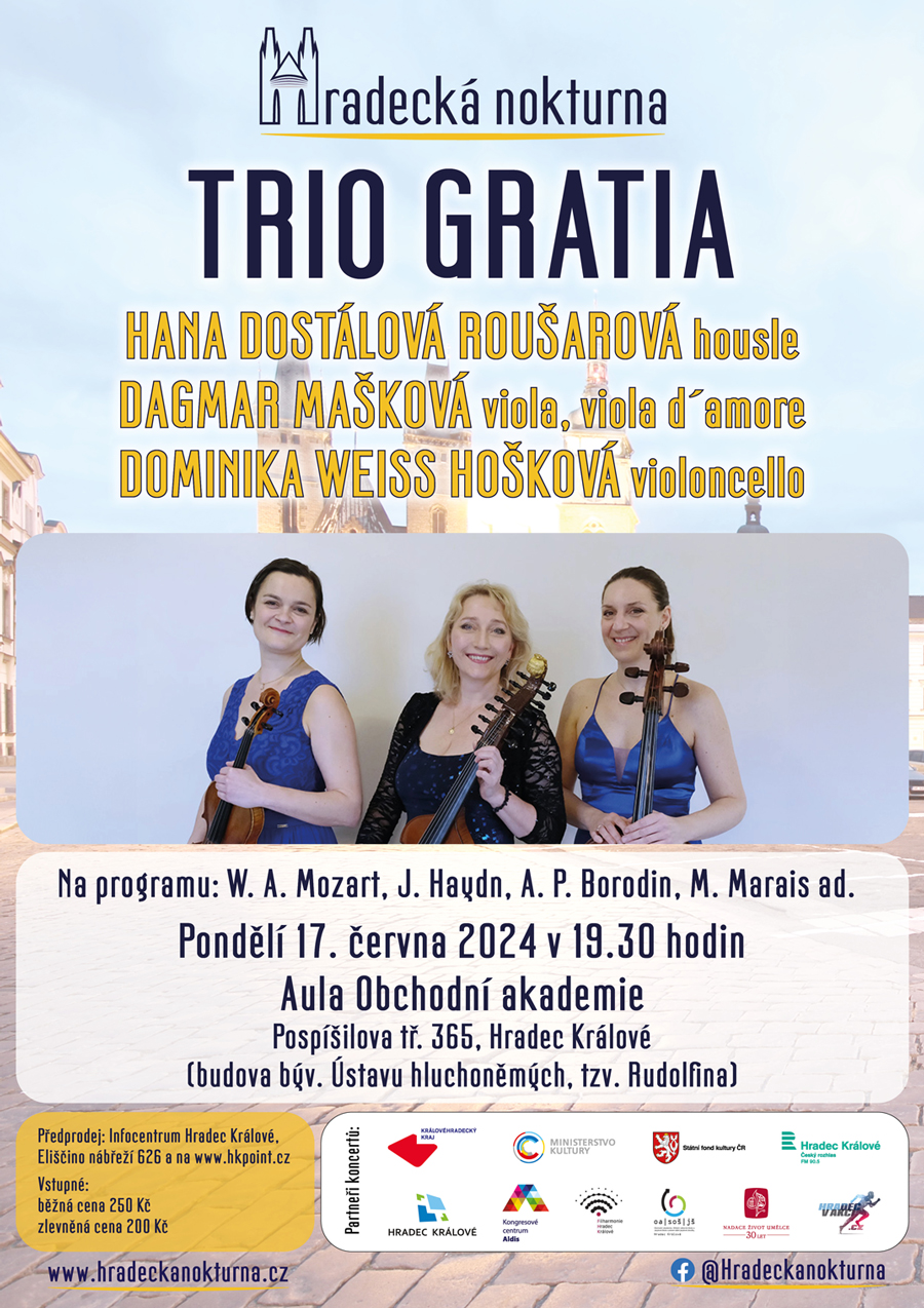 Kulturní akce - Hradecká nokturna -Trio Gratia