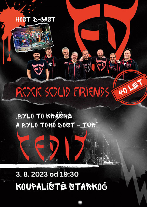 Rocková kapela Čedič oslaví ve Starkoči 40 let na scéně v koncertem „Bylo to krásné a bylo toho dost – túr“