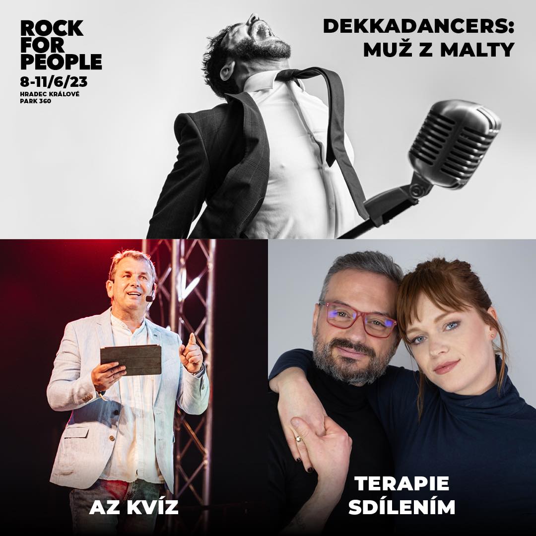Rock for People doplnil českou scénu o Tata Bojs, PSH Live Band nebo Cocotte Minute, doprovodný program nabídne legendární AZ kvíz, Terapii sdílením LIVE nebo Dekkadancers