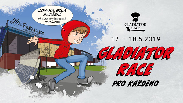 Gladiator Race překážková dráha i kontaktní sprint proběhne již tento pátek a sobotu u OC Futurum Hradec Králové