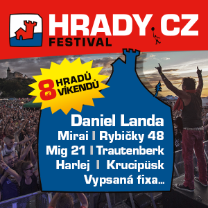  Hudební festival Hrady CZ zahájí své letošní 21. putování na Točníku - Dále se již tento pátek a sobotu představí Tomáš Klus, Trautenberk, Harlej, Vypsaná Fixa a další
