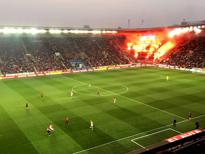 Na letenské pláni vyroste třicetimetrová bouda od Davida Vávry hostící výstavu Fotbal ve století faulů - doprovodí ji interaktivní výstavní trasa Paměť města po území Letné, Bubenče a Holešovic