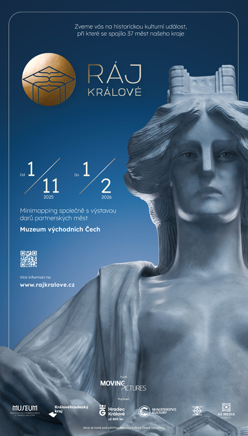 Národní poklad na fasádě hradeckého muzea.