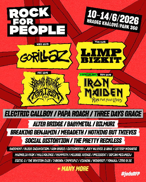 Gorillaz a Limp Bizkit míří v červnu na Rock for People! Gorillaz a Limp Bizkit míří v červnu na Rock for People!