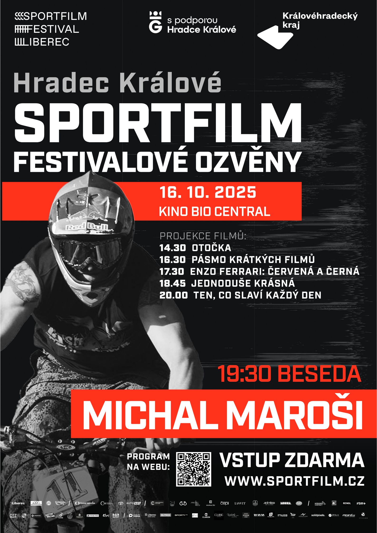 Filmový festival sportovních filmů se vrací do Hradce Králové. Filmový festival sportovních filmů se vrací do Hradce Králové.
