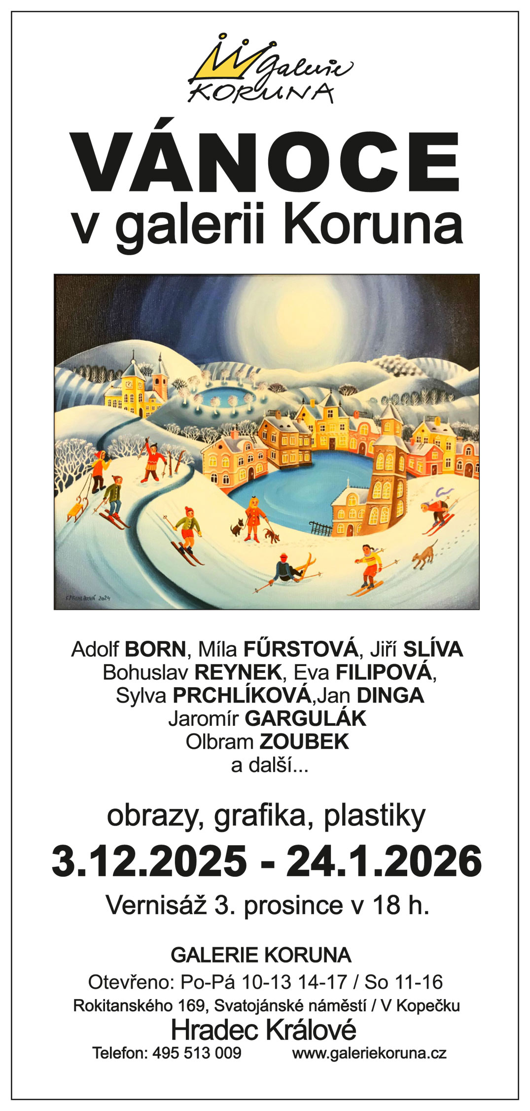 Kulturní akce - V Á N O C E v galerii Koruna Kulturní akce - V Á N O C E v galerii Koruna
